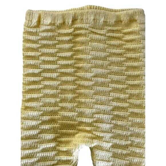 Infant Yellow Knit Vintage Pant & Hat Set size Newborn - Picture 6 of 9